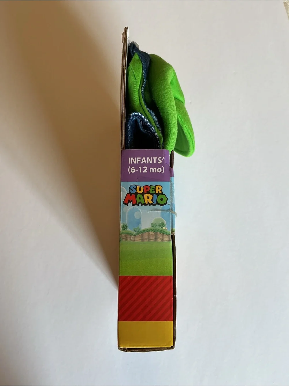 NWT Nintendo Luigi Super Mario Halloween Costume Infant Size 6-12mos by Disguise